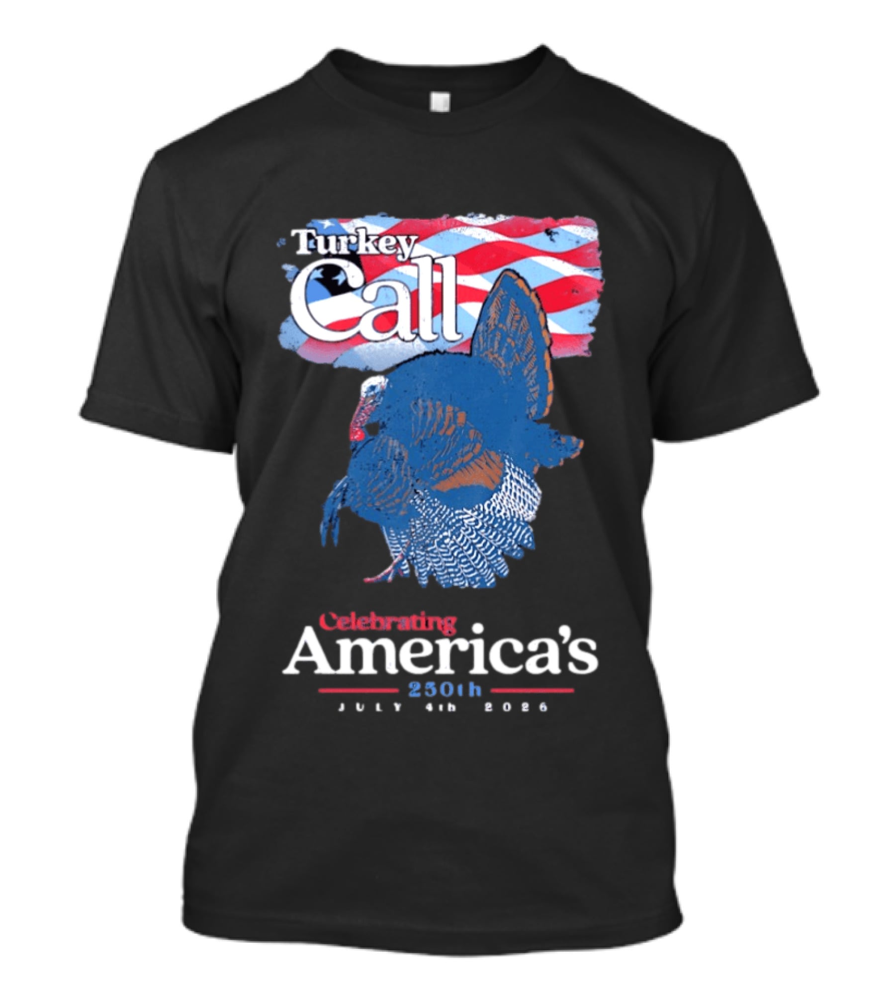 NWTF Turkey Call Celebrating America's 250th July 4th 2026 T-Shirt