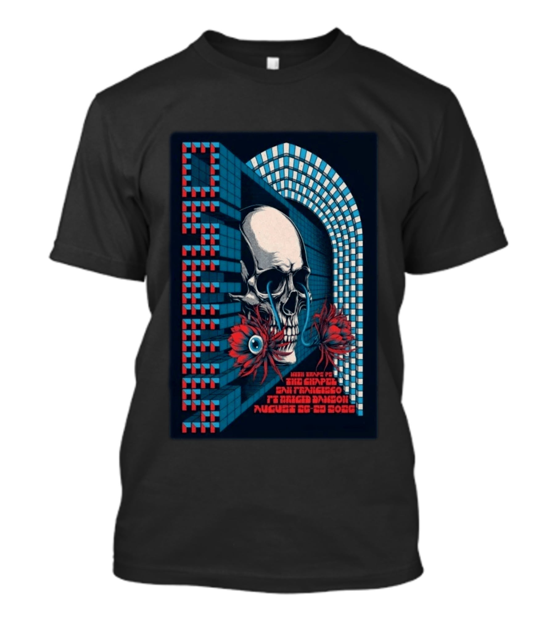 Osees Skull And Flowers August 26 29 2026 San Francisco Tour T-Shirt