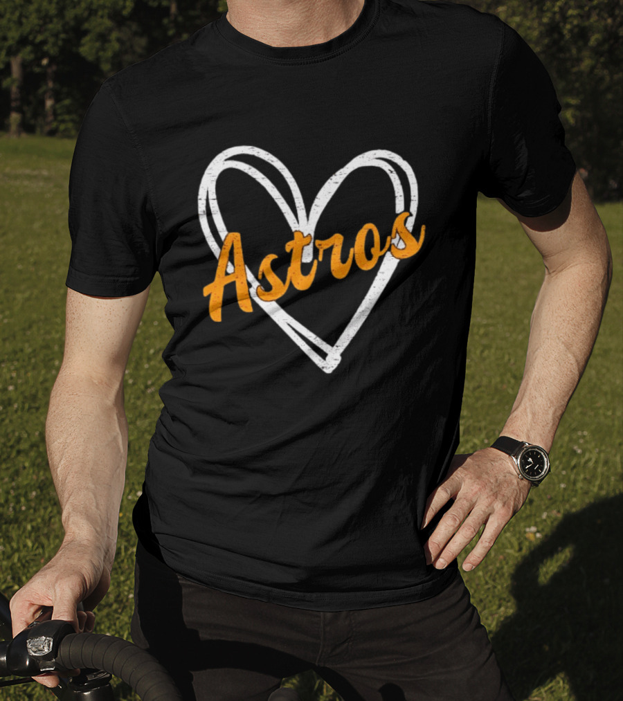 Houston Astros Heart Astros Fan T-Shirt