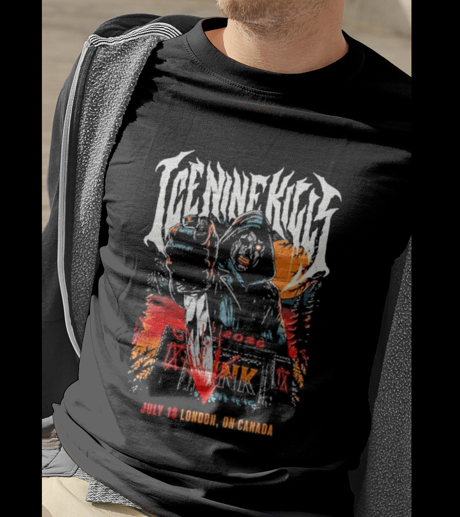 Ice Nine Kills London On Canada 2026 Exclusive On July 18 2026 At Harris Park T-Shirt
