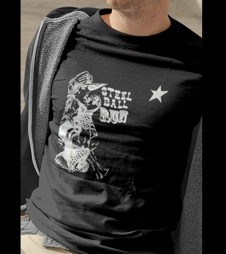 Steel Ball Run Gyro Zeppeli JoJo's Bizarre Adventure Star T-Shirt