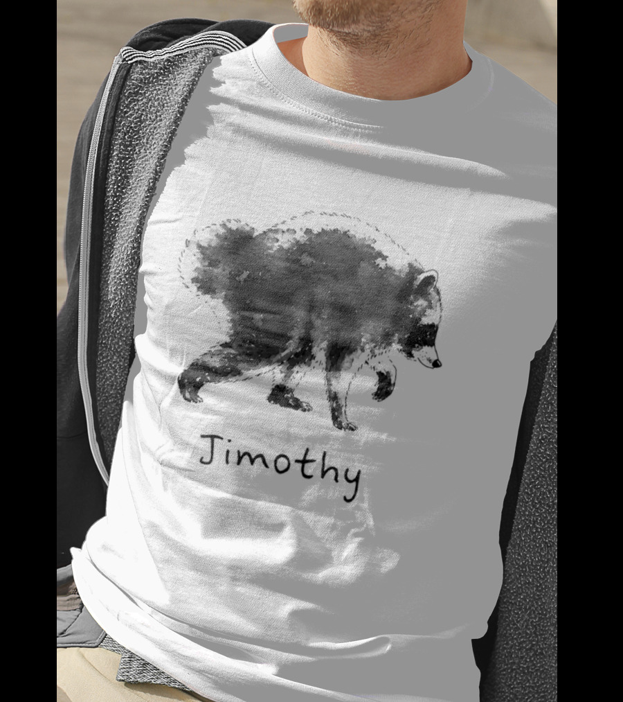 Timothy Raccoon Silhouette Meme T-Shirt