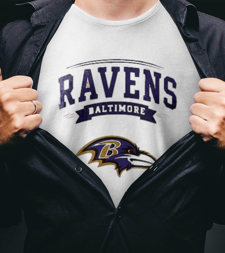 Baltimore Ravens Ghostface Running Football Ravens Baltimore T-Shirt