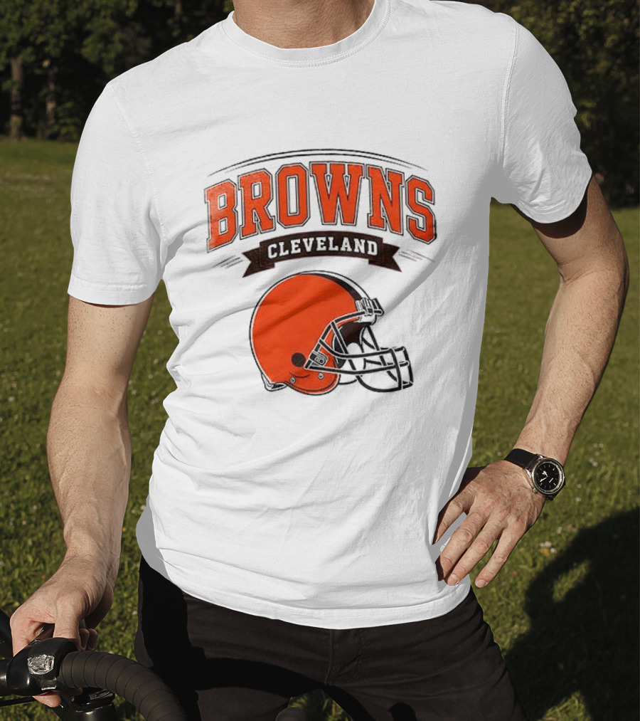 Cleveland Browns Ghostface Running Football Collaboration T-Shirt