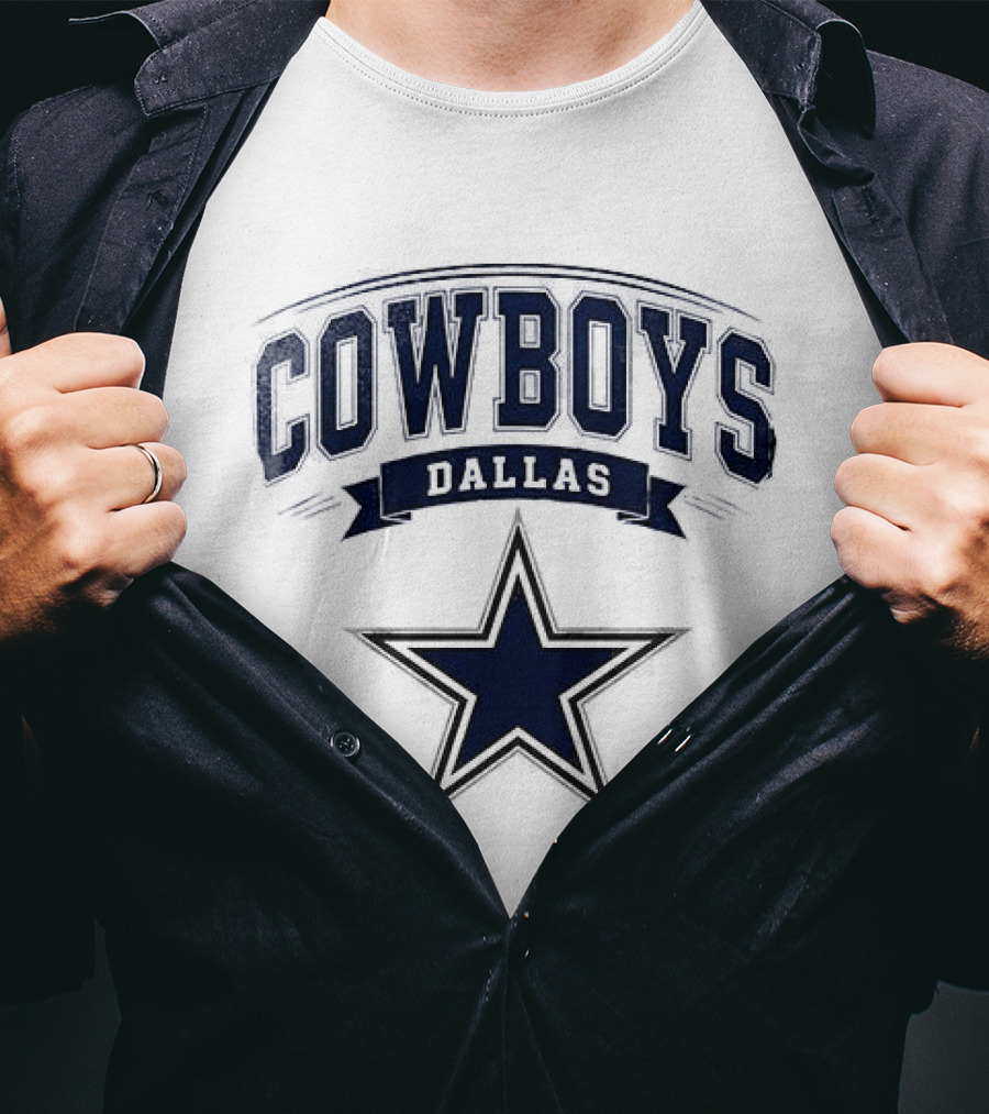 Dallas Cowboys Ghostface Running Football Collaboration Star T-Shirt