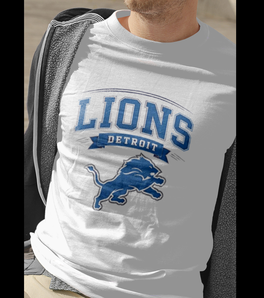 Detroit Lions Ghostface Running Football Fusion T-Shirt