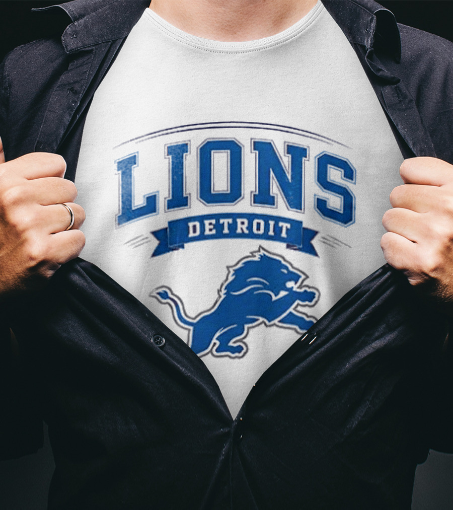 Detroit Lions Ghostface Running Football Fusion T-Shirt