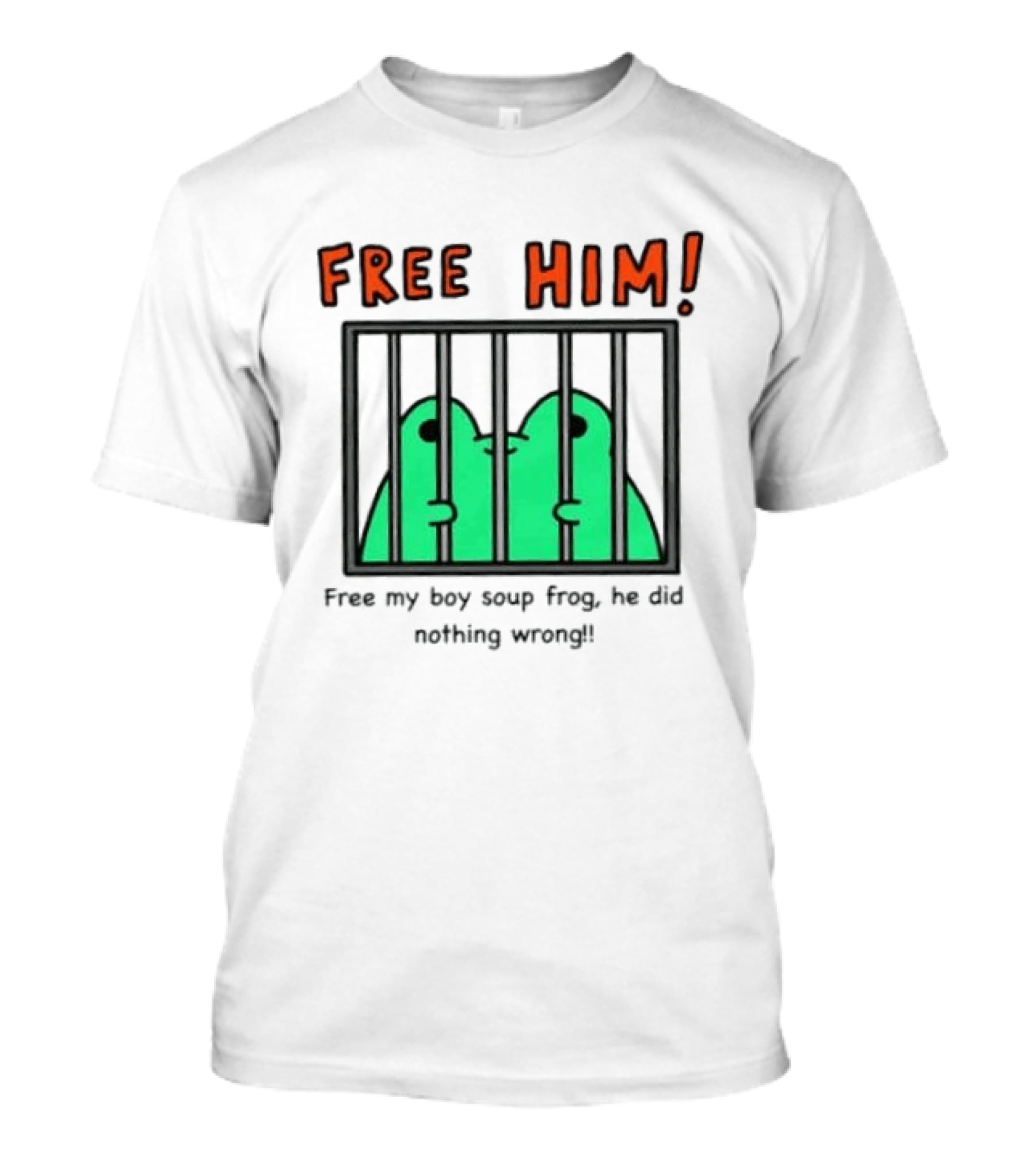Free Him Soup Frog He Did Nothing Wrong T-Shirt