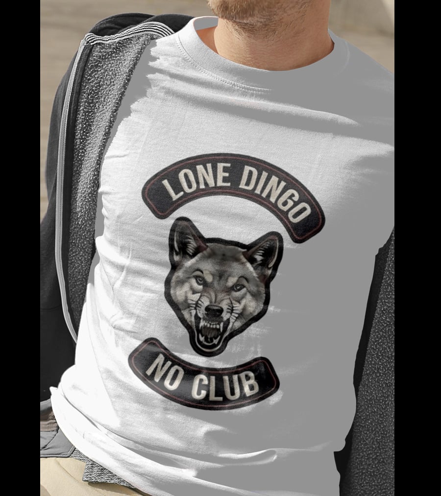 Lone Dingo No Club Wild Wolf Head T-Shirt