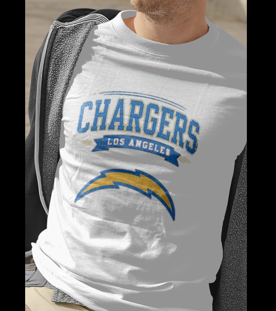 Los Angeles Chargers Ghostface Running Football T-Shirt