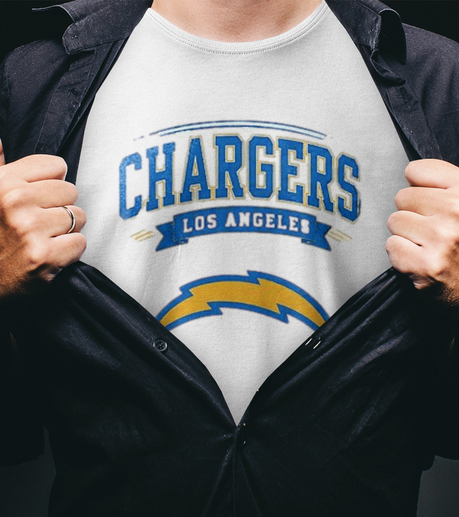 Los Angeles Chargers Ghostface Running Football T-Shirt