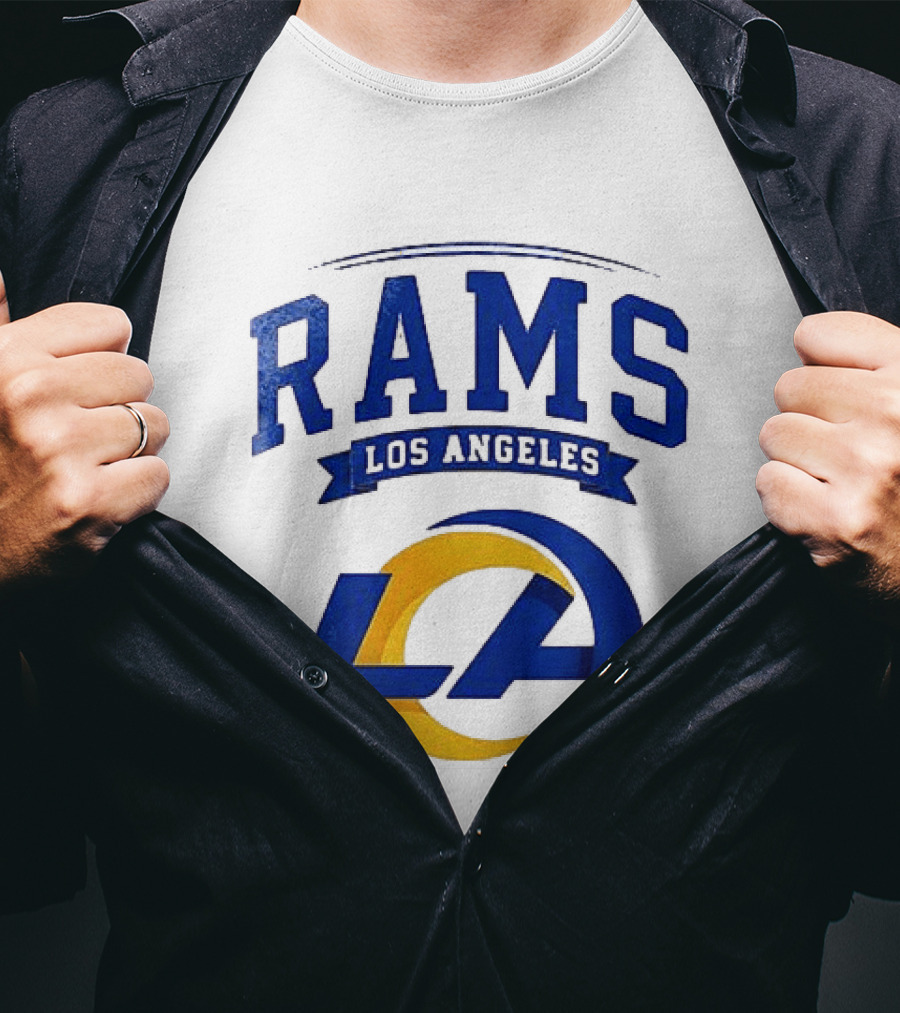 Los Angeles Rams Ghostface Running Football Collaboration T-Shirt