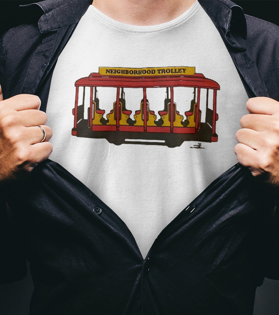 Neighborhood Trolley Mister Rogers' Neighborhood Iconic Red Trolley T-Shirt