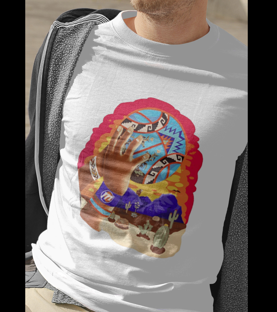Phoenix Suns Desert Basketball Southwest NBA Cactus Mountain T-Shirt