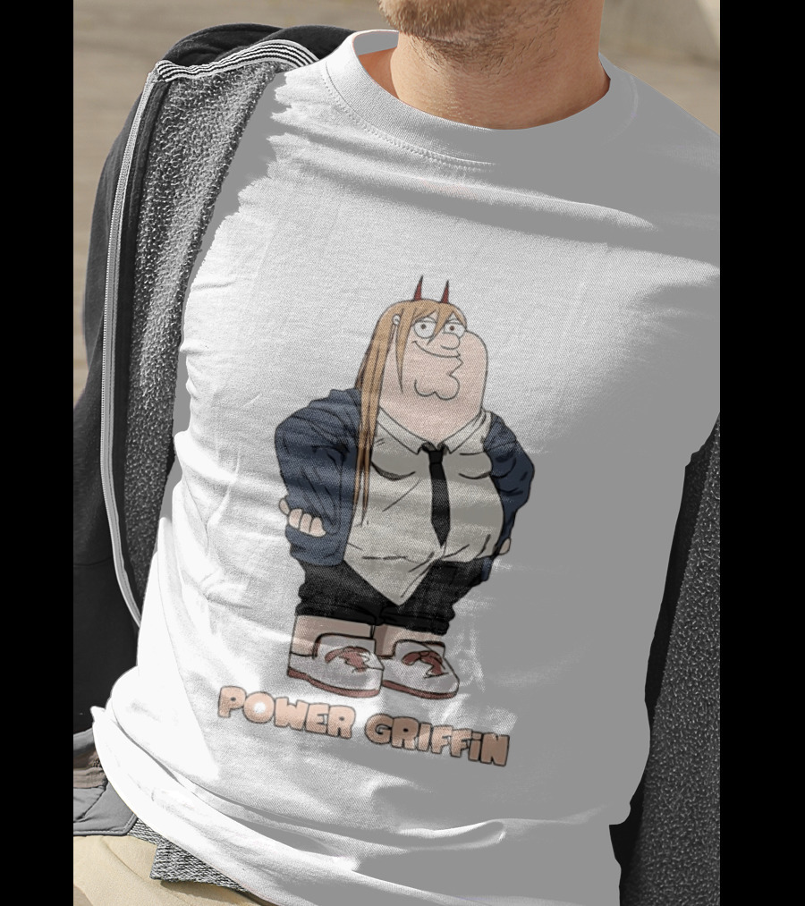 Power Griffin Chainsaw Man X Peter Griffin T-Shirt