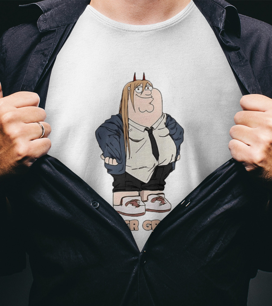 Power Griffin Chainsaw Man X Peter Griffin T-Shirt