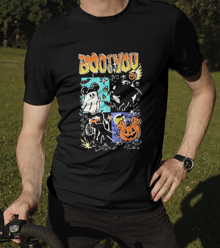 Boo To You Ghost And Pumpkin Halloween Fun T-Shirt