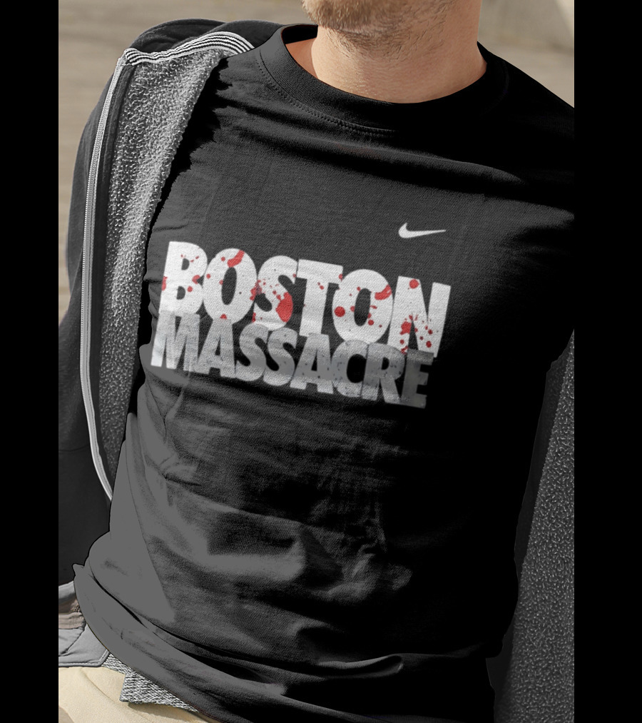 Boston Massacre Nike Blood Splatter T-Shirt