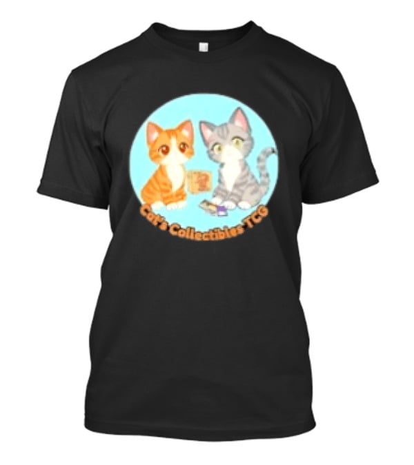 Cat's Collectibles TCG Cute Cartoon Cats Holding Trading Cards T-Shirt
