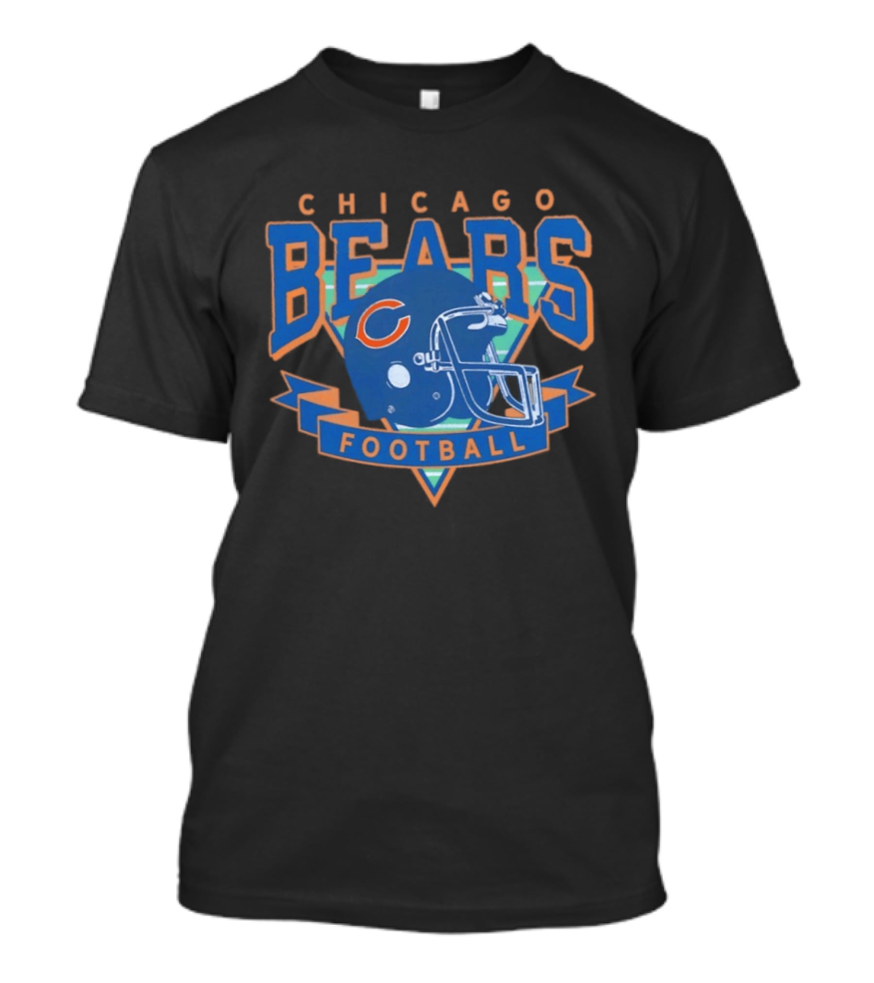 Chicago Bears Helmet Retro Football T-Shirt