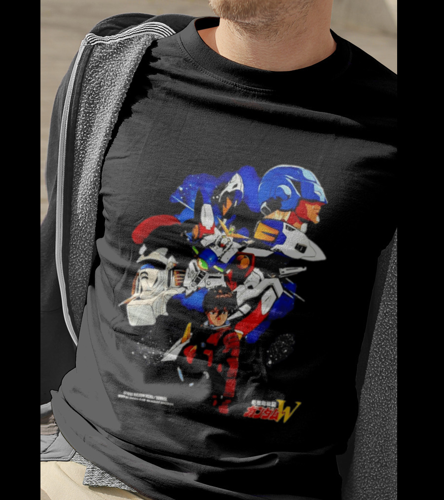 Heero Yuy Wing Gundam New Mobile Report Gundam W Anime Classic Mecha Series T-Shirt