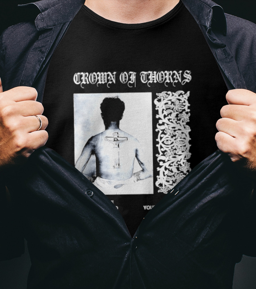 Crown Of Thorns Tattoo Event Albuquerque Premier Durango Your Flesh July Dates T-Shirt