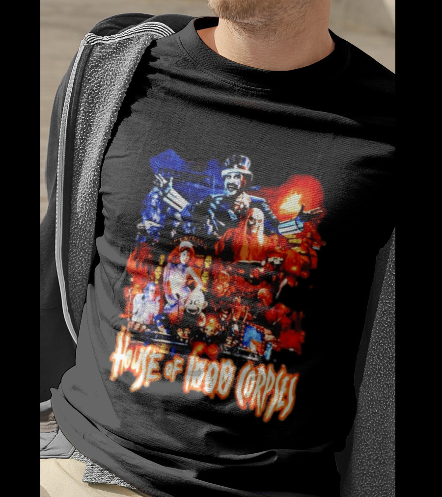 House Of 1000 Corpses Rob Zombie Horror Movie Captain Spaulding T-Shirt