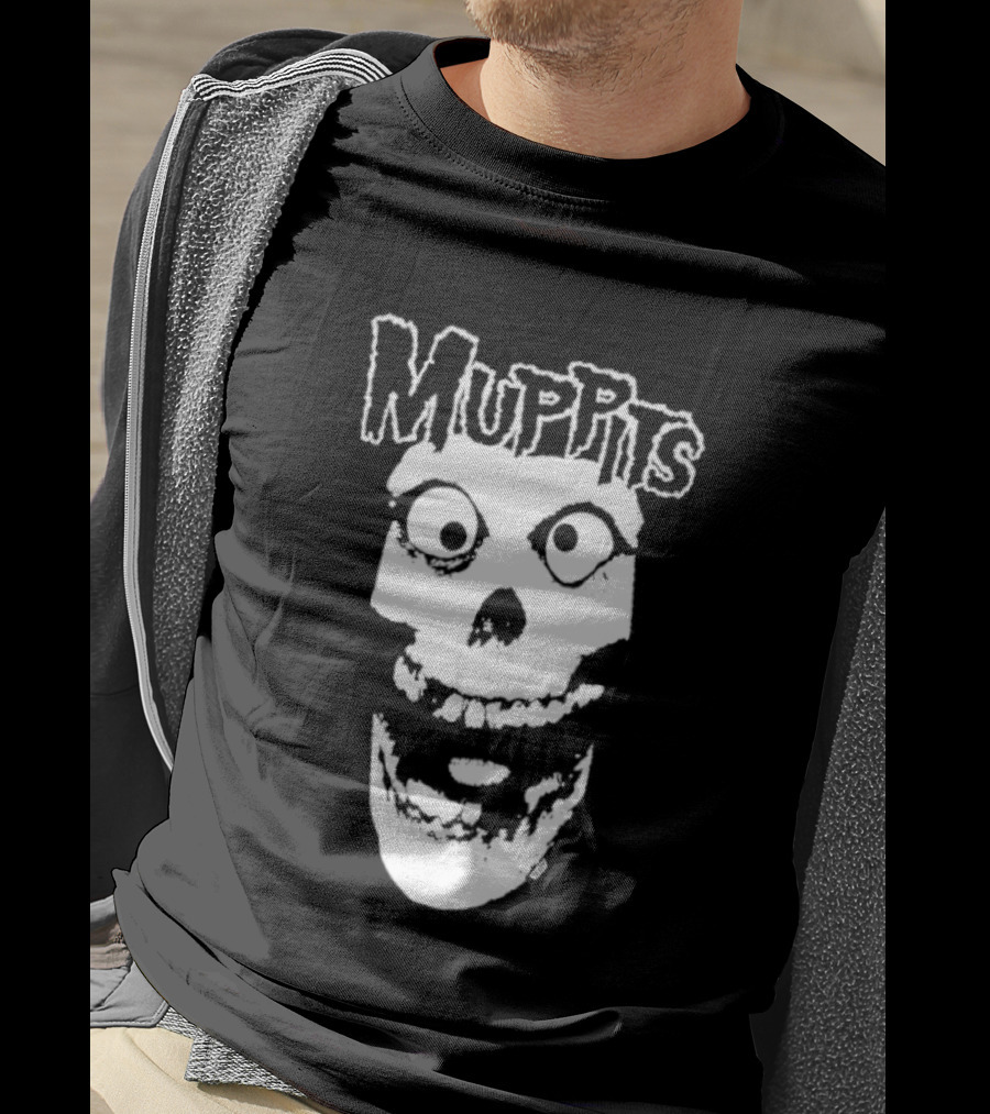 Muppits Punk Rock Skull Misfits T-Shirt