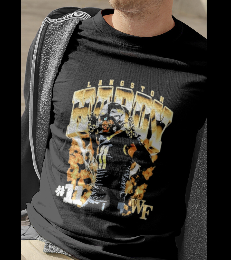 Ncaa Football Langston Hardy Wake Forest Demon Deacons #11 WF T-Shirt