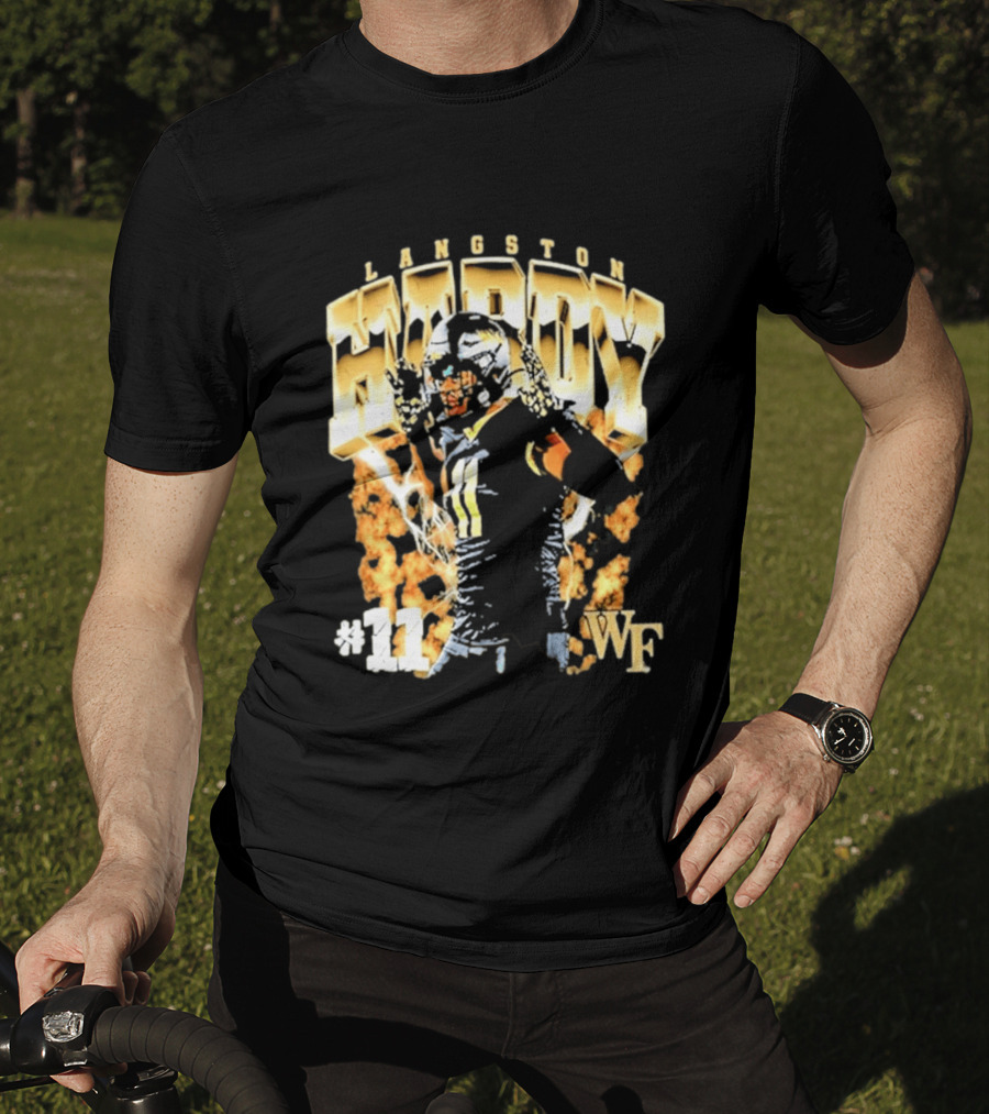 Ncaa Football Langston Hardy Wake Forest Demon Deacons #11 WF T-Shirt
