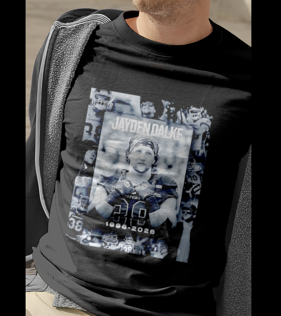 Jayden Dalke Saskatchewan Roughriders 1996 2026 Football Player Collage T-Shirt