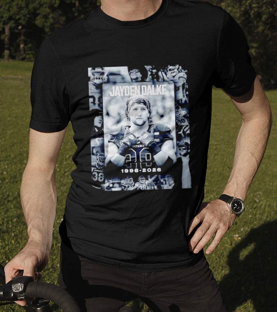 Jayden Dalke Saskatchewan Roughriders 1996 2026 Football Player Collage T-Shirt