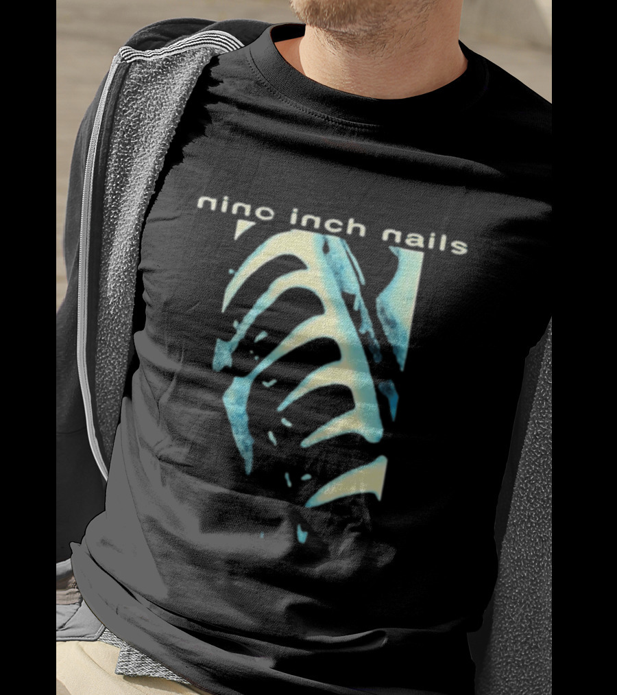 Nine Inch Nails Ribcage Watercolor Noize Machine T-Shirt