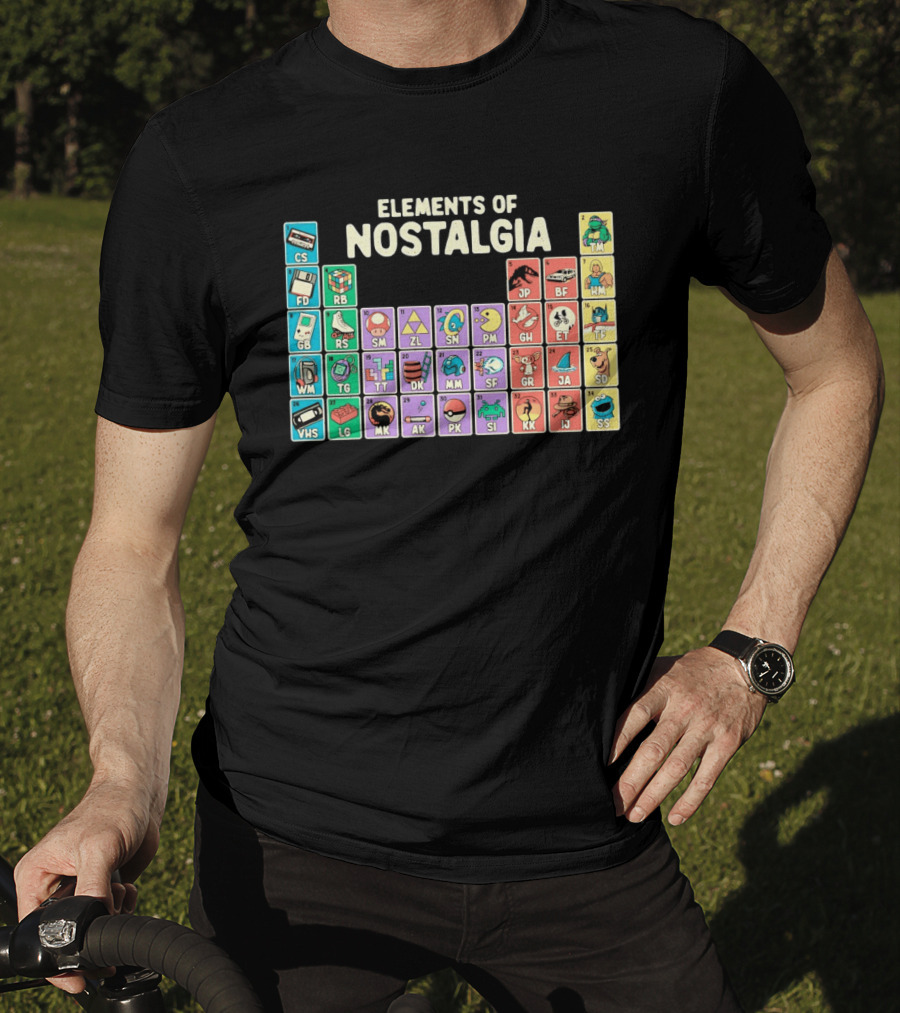Elements Of Nostalgia Periodic Table Classic Memories T-Shirt