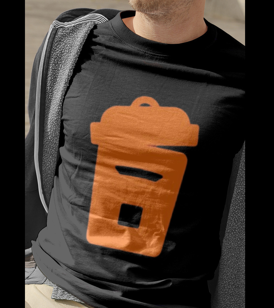 Orange Trash Can Garbage Bin Waste Basket T-Shirt