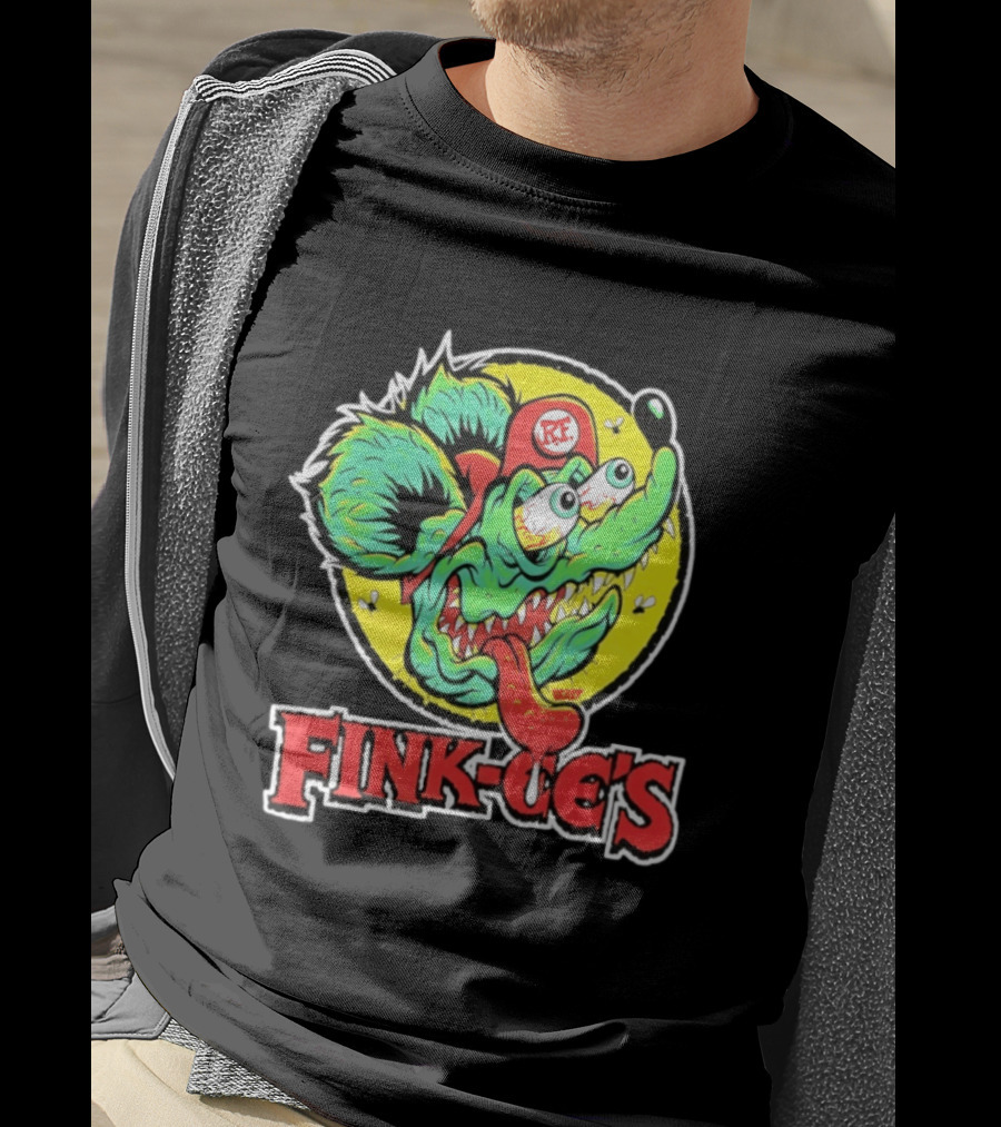 Fink Oe's Rat Fink RE Beast Ed Roth Hot Rod T-Shirt