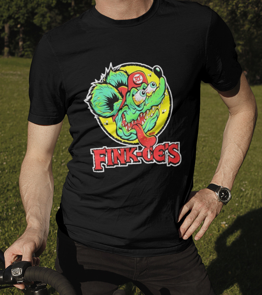 Fink Oe's Rat Fink RE Beast Ed Roth Hot Rod T-Shirt