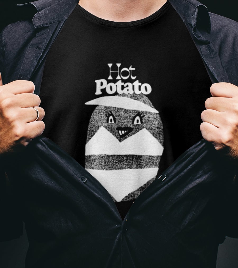 This Might Get Weird Hot Potato Cartoon Style Textured Potato T-Shirt