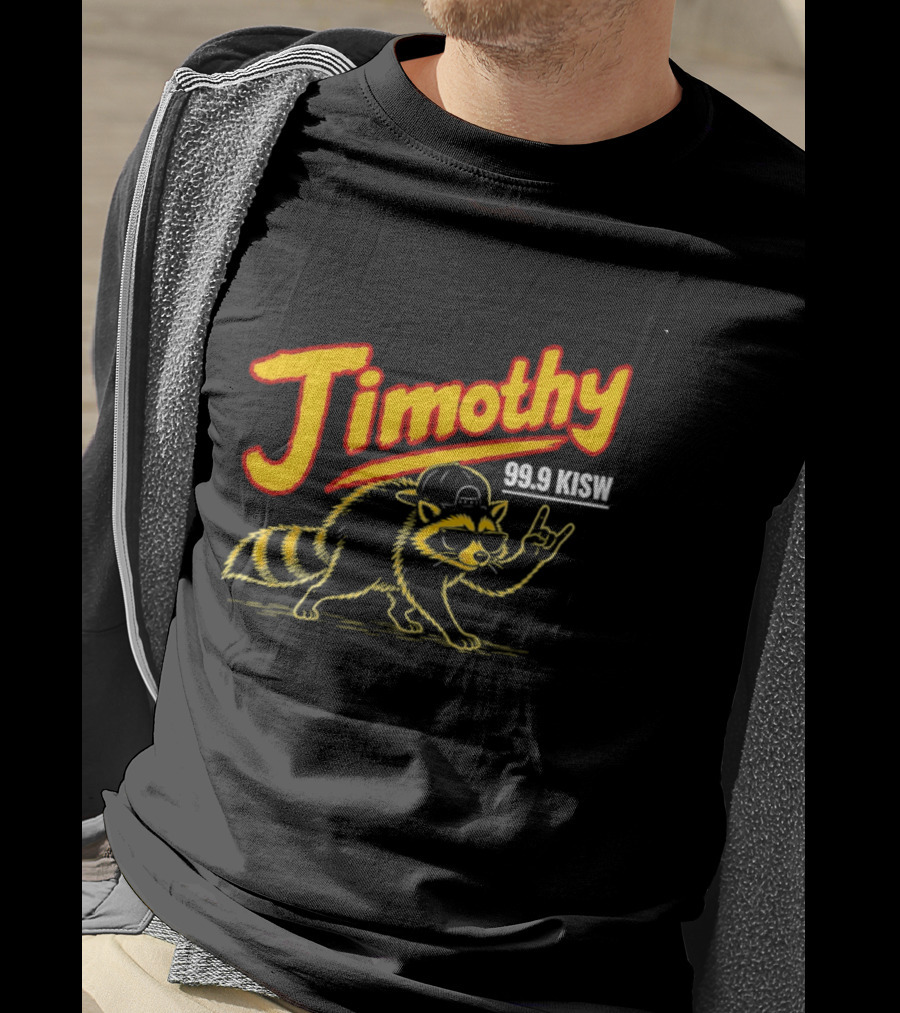Jimothy 99.9 KISW Raccoon Rock Seattle Radio T-Shirt