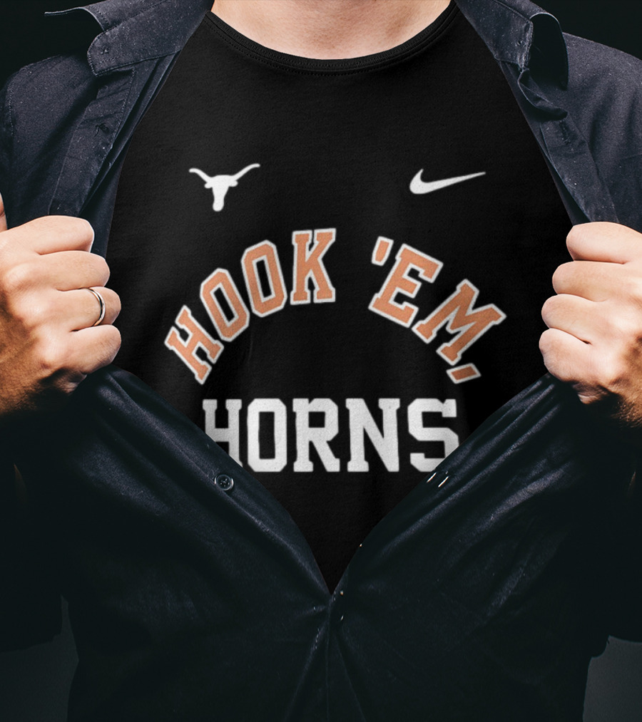 Texas Longhorns Hook 'Em Horns Nike NCAA College Football T-Shirt