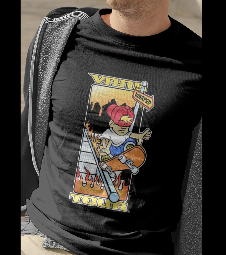 Vans Warped Tour Skater Punk Rock Skateboarding T-Shirt