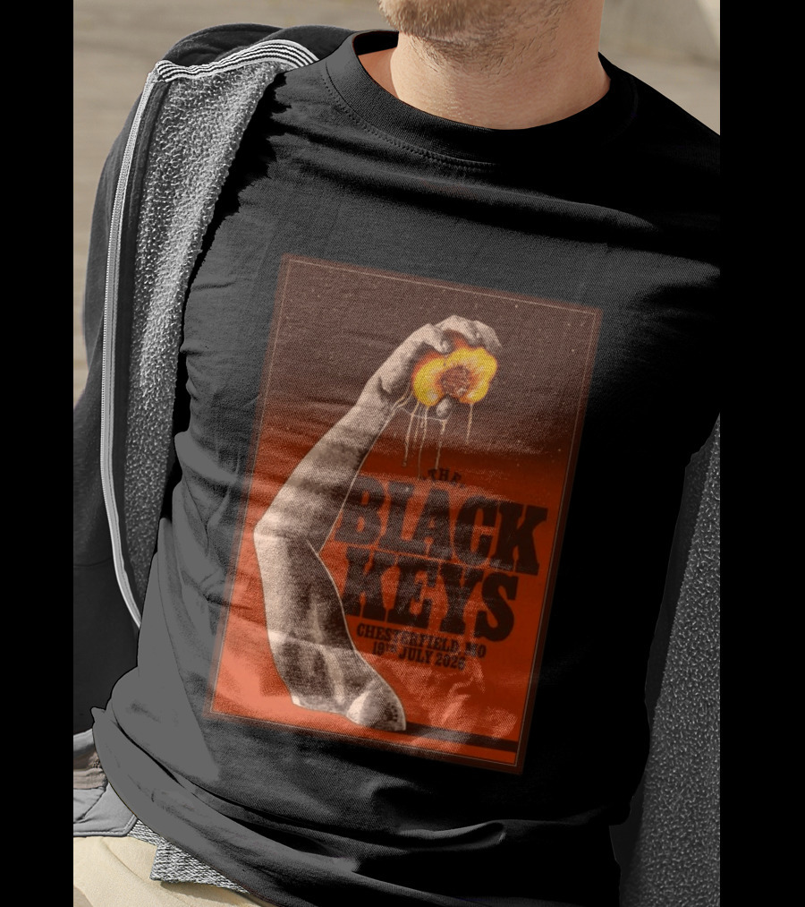 The Black Keys Chesterfield MO 19th July 2026 Dripping Peach Arm T-Shirt