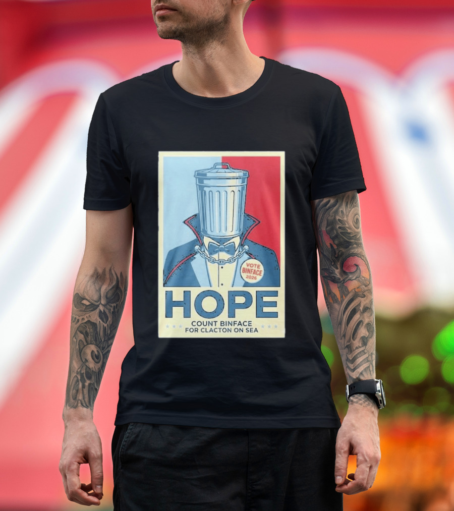 Vote Binface 2026 Hope Count Binface For Clacton On Sea T-Shirt