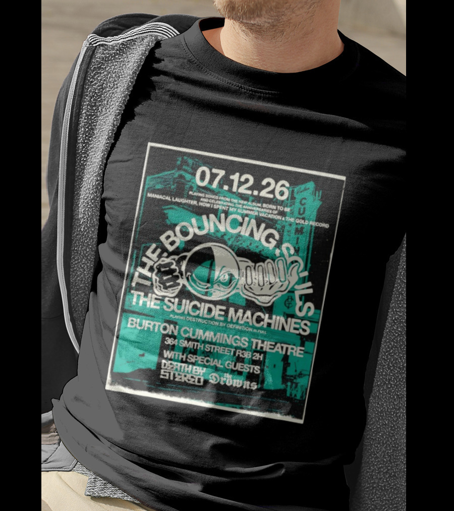 The Bouncing Souls The Suicide Machines Live Burton Cummings Theatre Special Guests Death By Stereo The Drowns July 12 26 T-Shirt