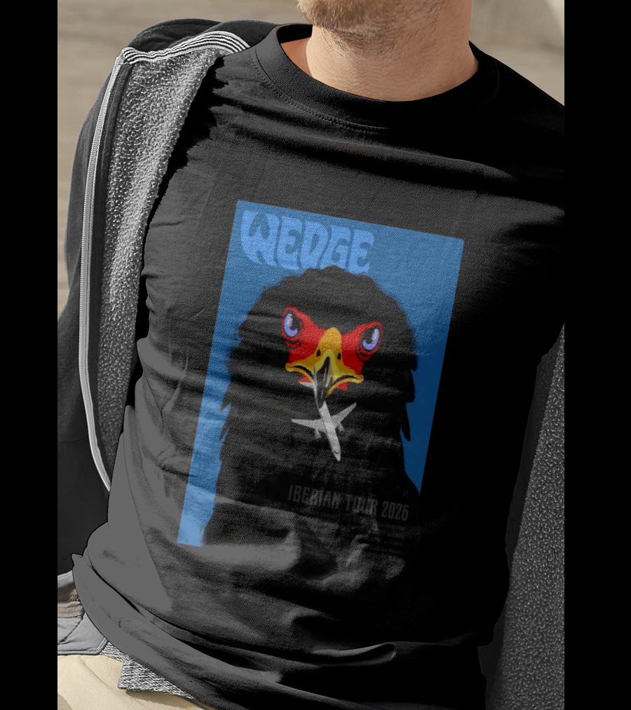 Wedge Iberian Tour 2026 With Airplane And Eagle T-Shirt
