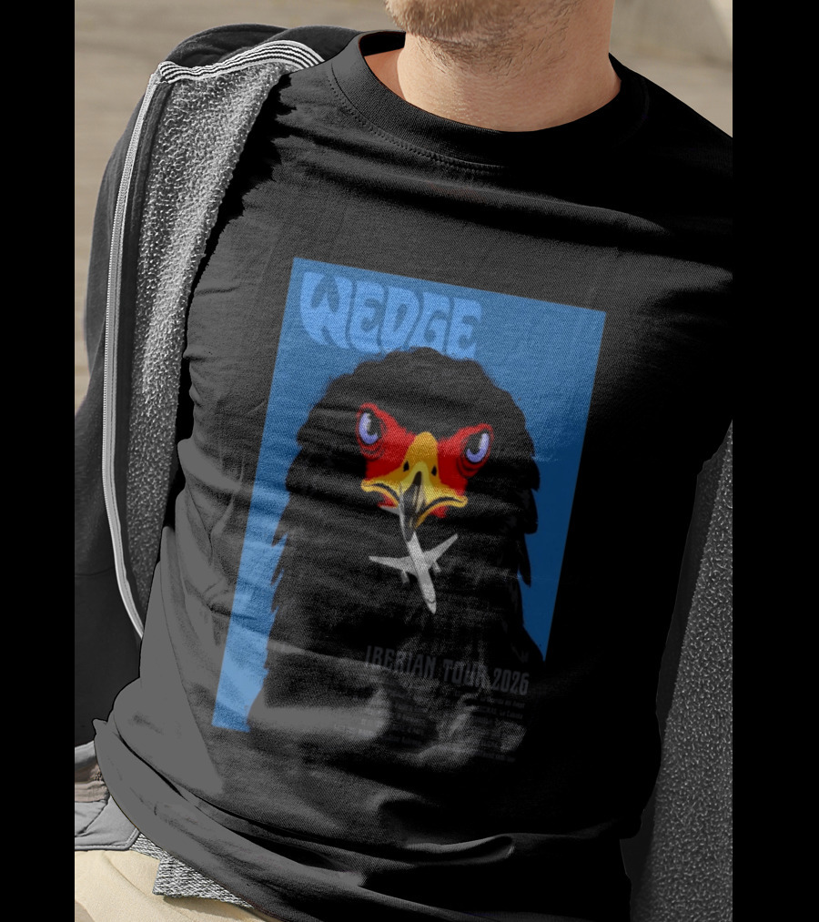 Wedge Iberian Tour 2026 Eagle Design With Airplane T-Shirt