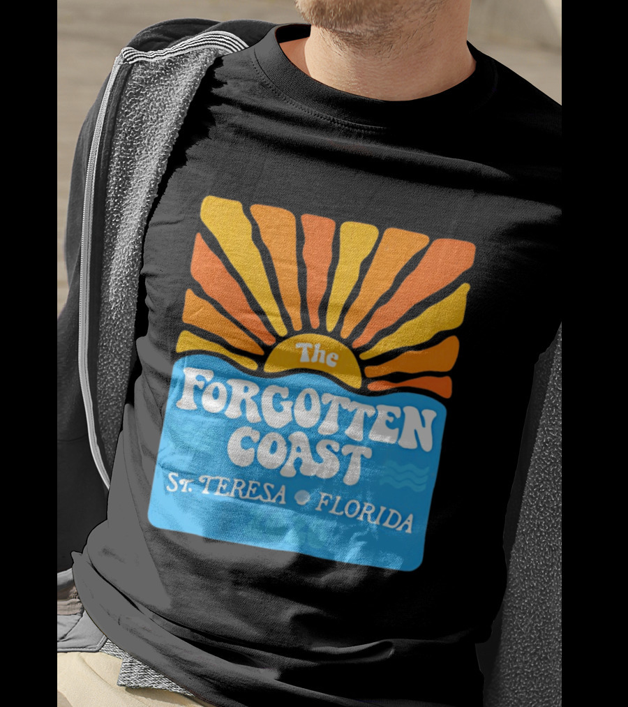 The Forgotten Coast St Teresa Florida 2026 Sunset Waves T-Shirt