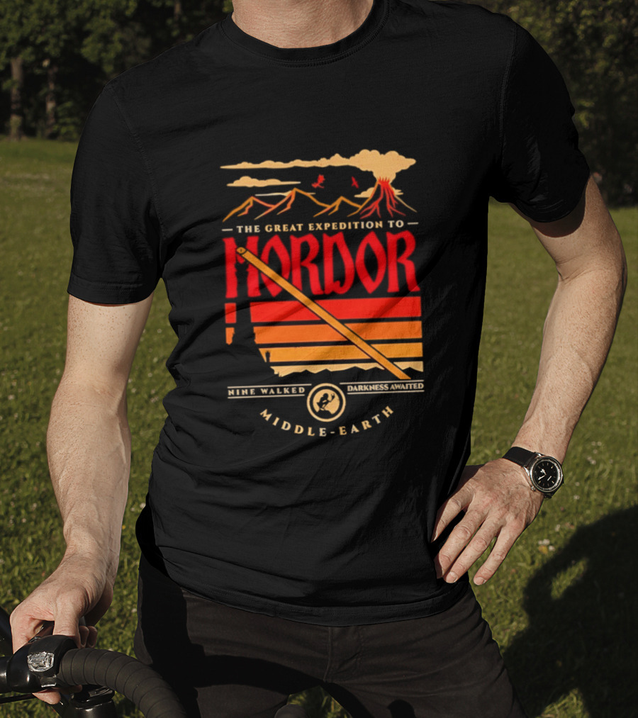 The Great Expedition To Mordor Middle Earth Journey Adventure Walking Challenge T-Shirt
