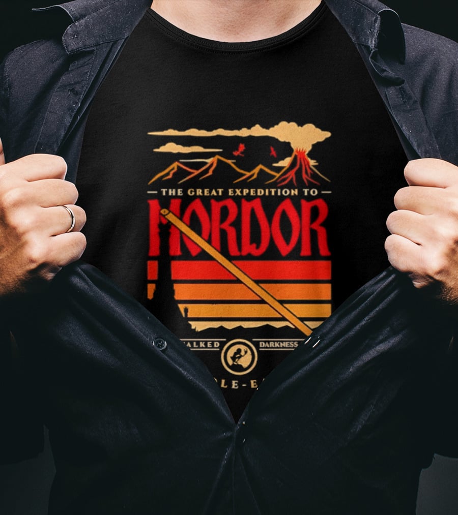 The Great Expedition To Mordor Middle Earth Journey Adventure Walking Challenge T-Shirt