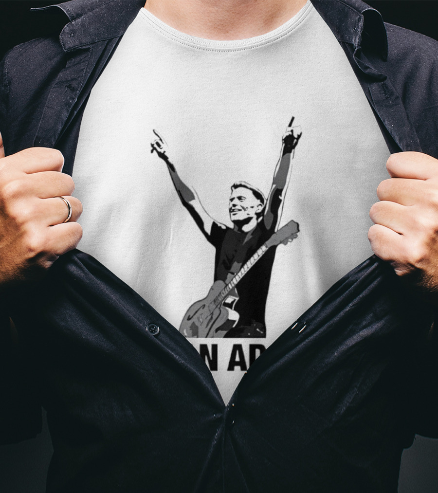 Bryan Adams Guitar Celebration Pose T-Shirt